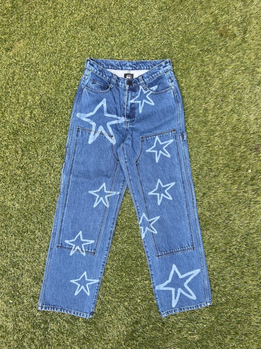 Brain Dead Women's Star Carpenter Jeans Size 25 Blue Denim NWOT